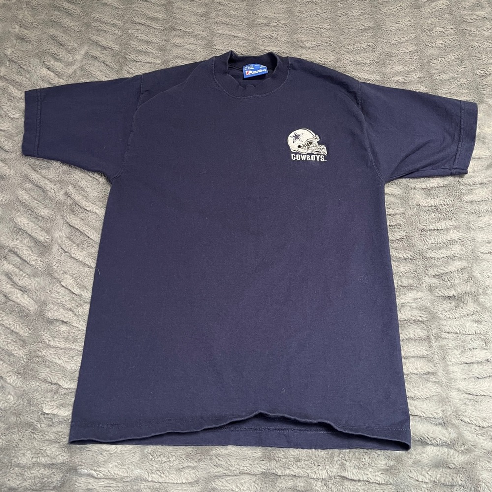 Vintage Pro Layer‎ Dallas Cowboys T-Shirt Mens Medium Navy Blue Made in USA NFL